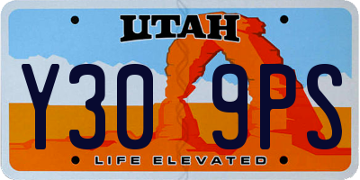 UT license plate Y309PS