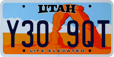 UT license plate Y309QT