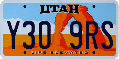 UT license plate Y309RS