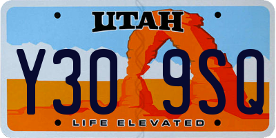 UT license plate Y309SQ