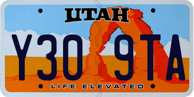 UT license plate Y309TA