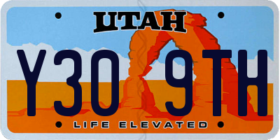 UT license plate Y309TH