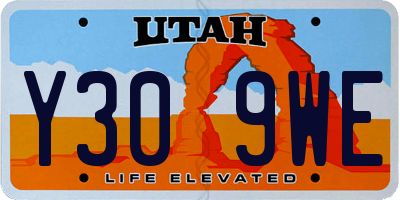 UT license plate Y309WE