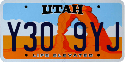 UT license plate Y309YJ