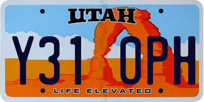 UT license plate Y310PH