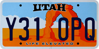 UT license plate Y310PQ