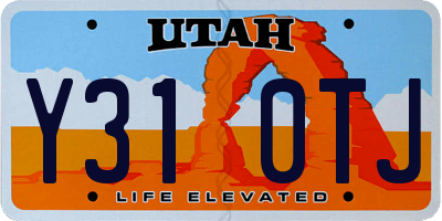 UT license plate Y310TJ