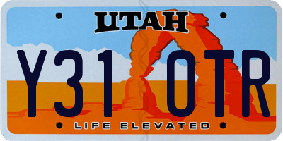 UT license plate Y310TR