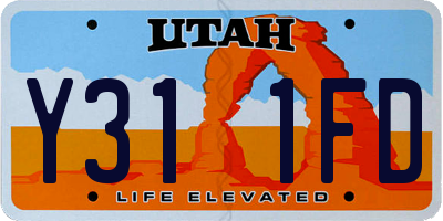 UT license plate Y311FD