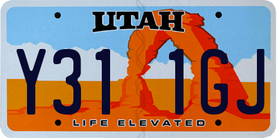 UT license plate Y311GJ