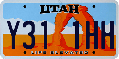 UT license plate Y311HH