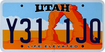 UT license plate Y311JQ