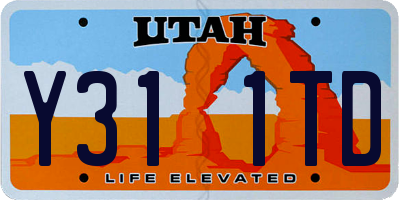 UT license plate Y311TD