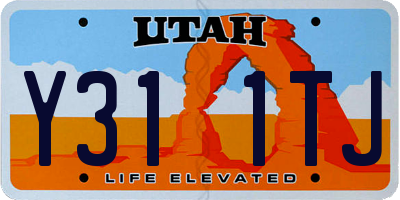 UT license plate Y311TJ