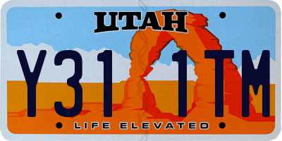 UT license plate Y311TM
