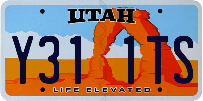 UT license plate Y311TS