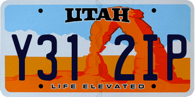 UT license plate Y312IP