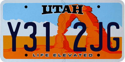 UT license plate Y312JG