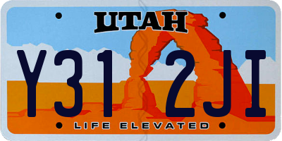 UT license plate Y312JI
