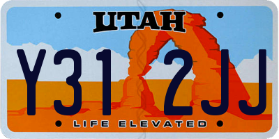 UT license plate Y312JJ