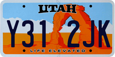 UT license plate Y312JK