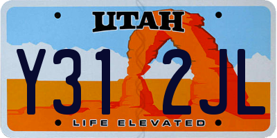 UT license plate Y312JL