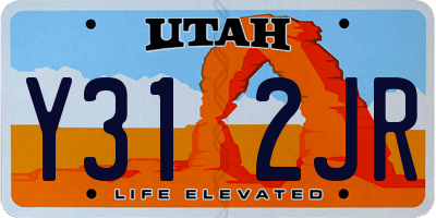 UT license plate Y312JR