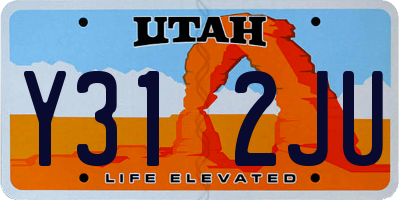 UT license plate Y312JU