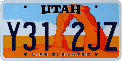 UT license plate Y312JZ