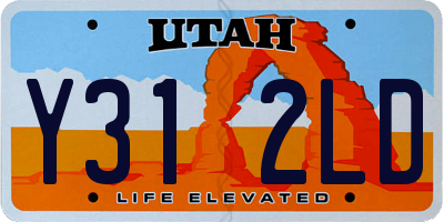 UT license plate Y312LD