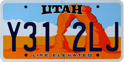 UT license plate Y312LJ