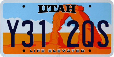 UT license plate Y312QS