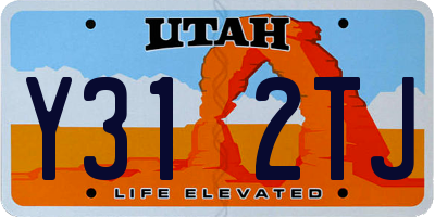 UT license plate Y312TJ