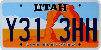 UT license plate Y313HH