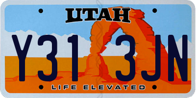 UT license plate Y313JN