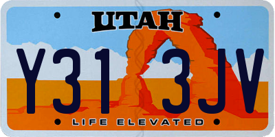 UT license plate Y313JV