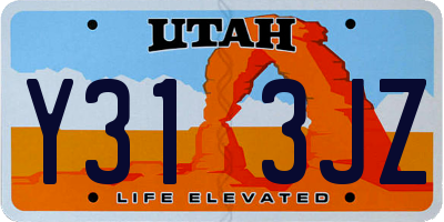 UT license plate Y313JZ
