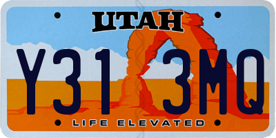 UT license plate Y313MQ