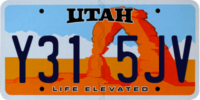 UT license plate Y315JV