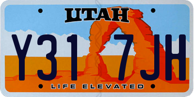 UT license plate Y317JH
