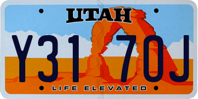 UT license plate Y317OJ