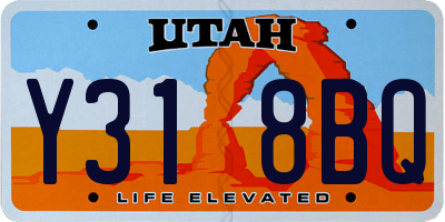 UT license plate Y318BQ