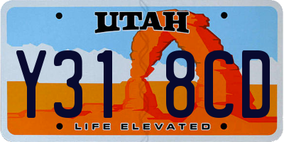 UT license plate Y318CD