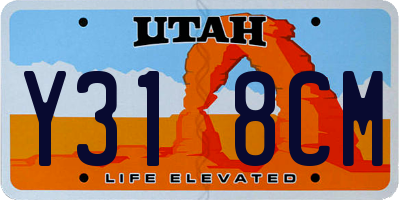 UT license plate Y318CM