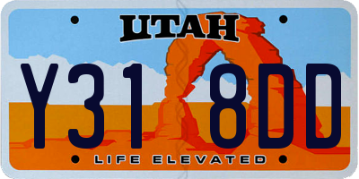 UT license plate Y318DD