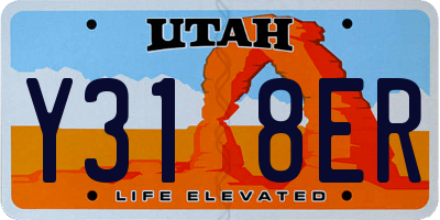 UT license plate Y318ER