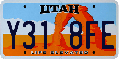 UT license plate Y318FE