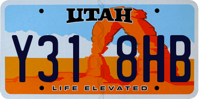UT license plate Y318HB