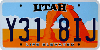 UT license plate Y318IJ