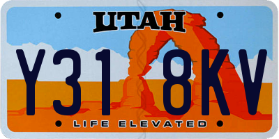 UT license plate Y318KV